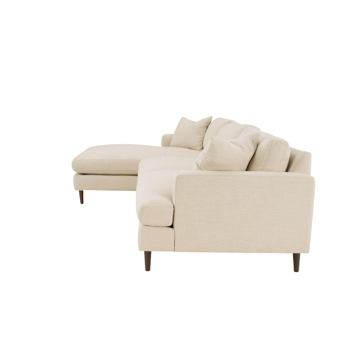 LH Home Martha Left Sectional Sofa - Beach Alabaster