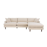 LH Home Martha Right Sectional Sofa - Beach Alabaster