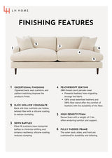 LH Home Martha Right Sectional Sofa - Beach Alabaster