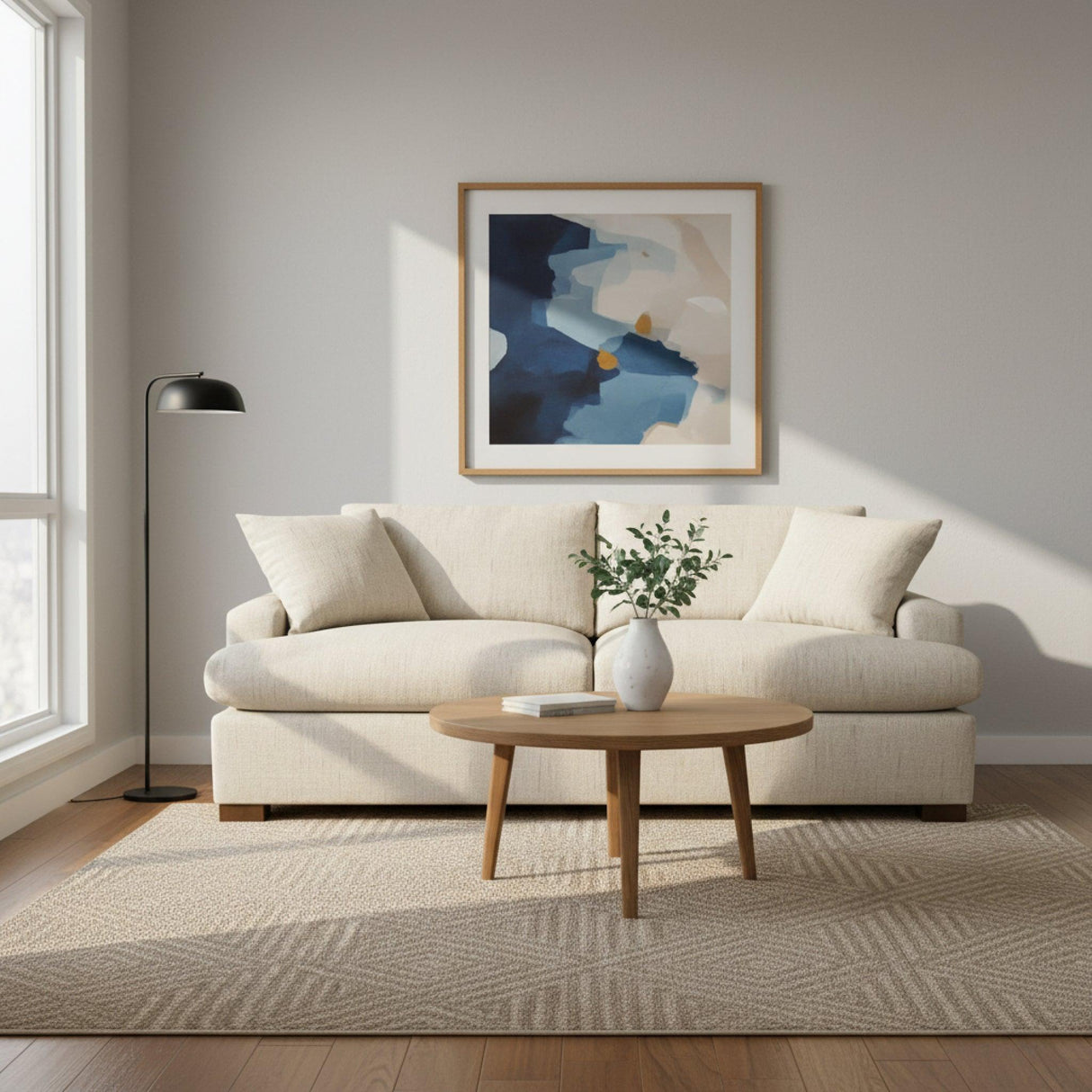 LH Home Martha Double Sofa Bed - Sand (Performance)