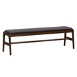 LH Home Remix Upholstered Bench - Grey