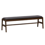 LH Home Remix Upholstered Bench - Grey