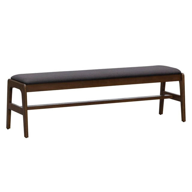 LH Home Remix Upholstered Bench - Grey