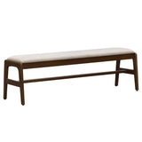 LH Home Remix Upholstered Bench - Cream
