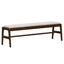 LH Home Remix Upholstered Bench - Cream