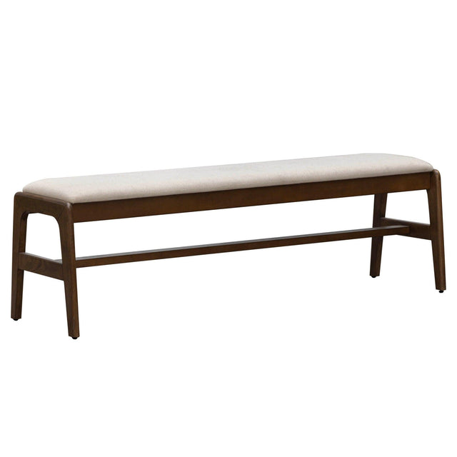 LH Home Remix Upholstered Bench - Cream