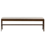 LH Home Remix Upholstered Bench - Cream
