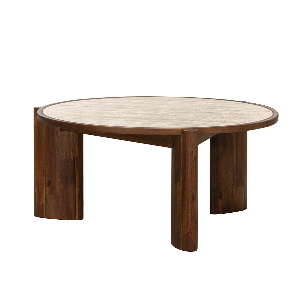 LH Home Remix Round Coffee Table - Travertine