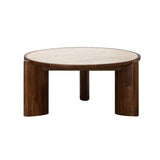 LH Home Remix Round Coffee Table - Travertine