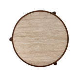 LH Home Remix Round Coffee Table - Travertine