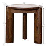 LH Home Remix Round Side Table - Travertine