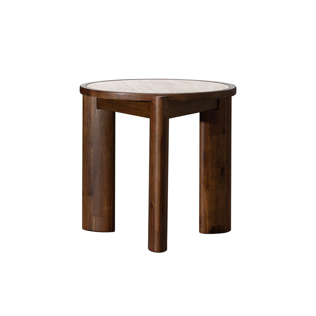 LH Home Remix Round Side Table - Travertine