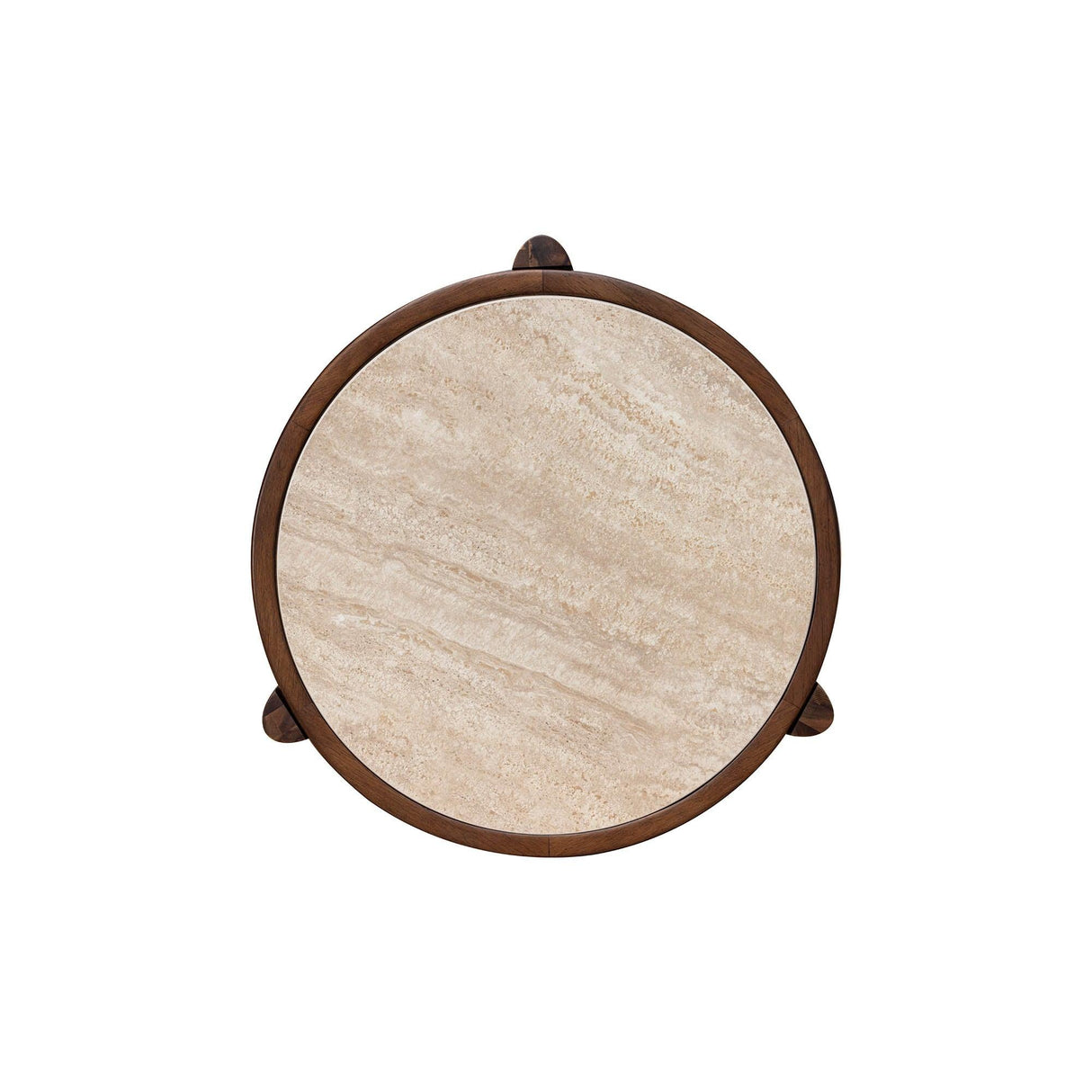 LH Home Remix Round Side Table - Travertine