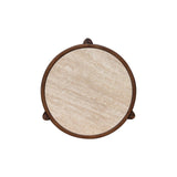 LH Home Remix Round Side Table - Travertine