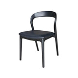 LH Home Rotondo Dining Chair - Black w/ PU Seat