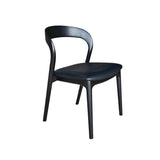 LH Home Rotondo Dining Chair - Black w/ PU Seat