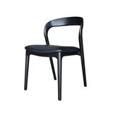 LH Home Rotondo Dining Chair - Black w/ PU Seat