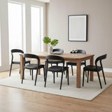LH Home Rotondo Dining Chair - Black w/ PU Seat