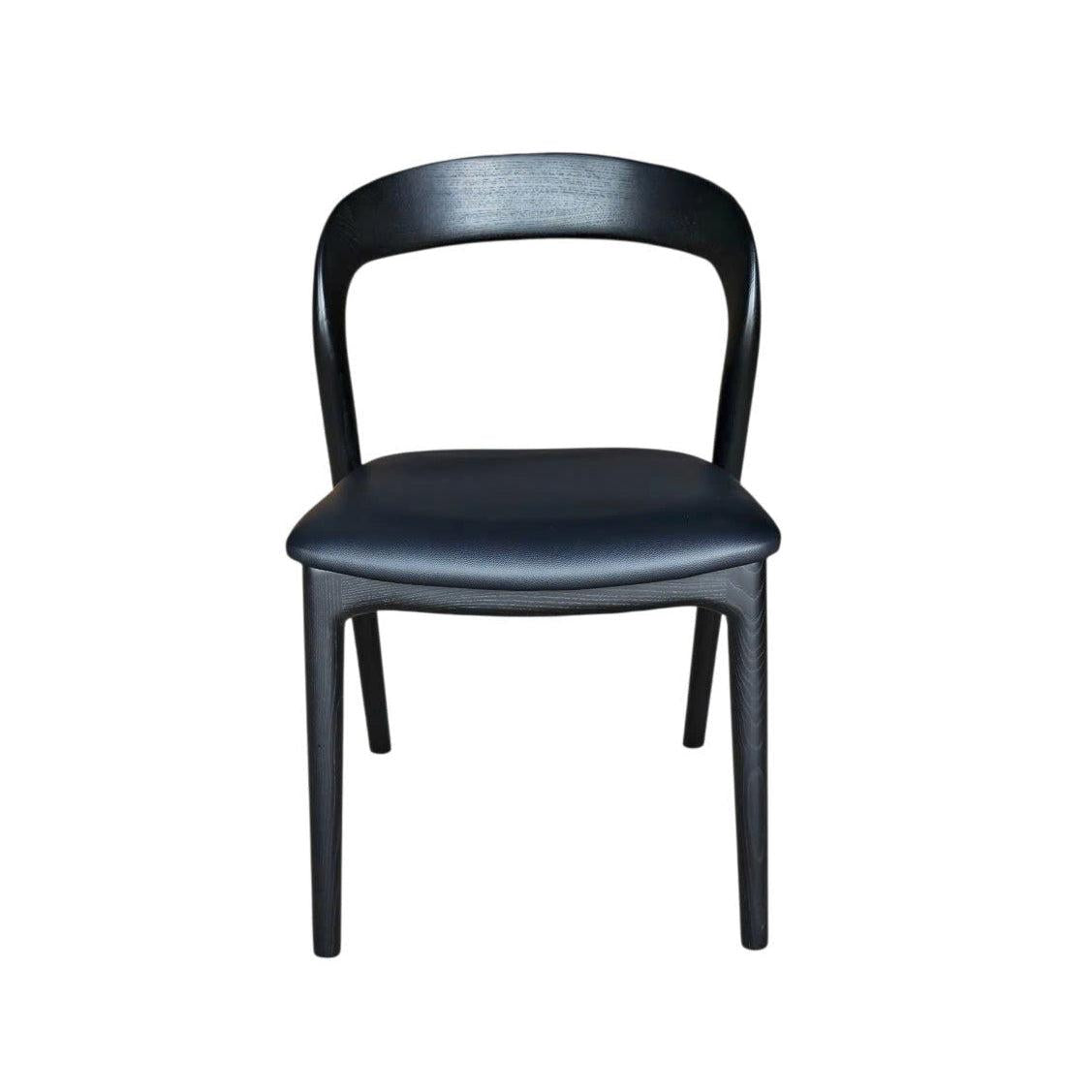 LH Home Rotondo Dining Chair - Black w/ PU Seat