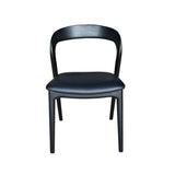 LH Home Rotondo Dining Chair - Black w/ PU Seat