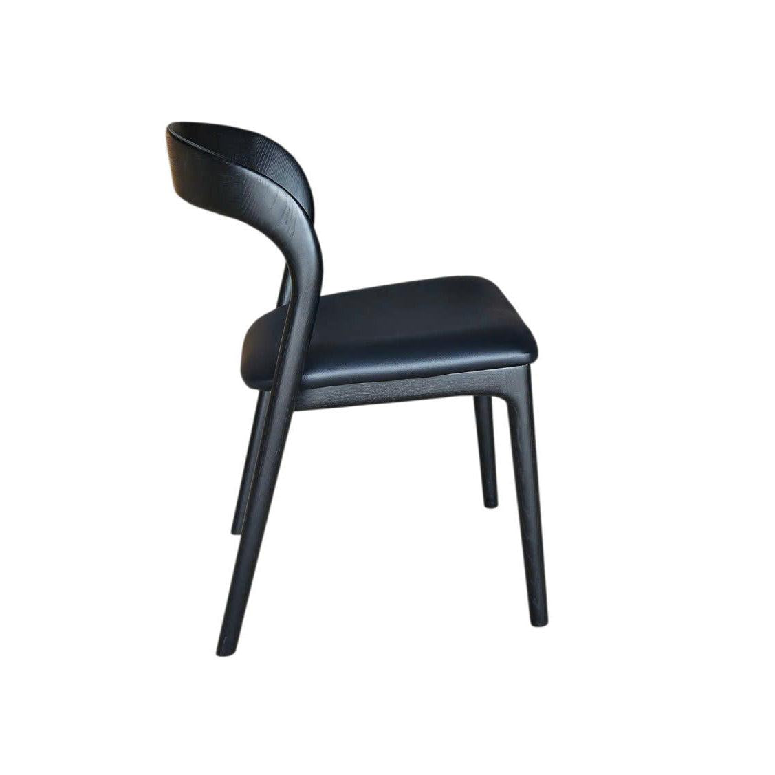 LH Home Rotondo Dining Chair - Black w/ PU Seat