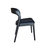 LH Home Rotondo Dining Chair - Black w/ PU Seat
