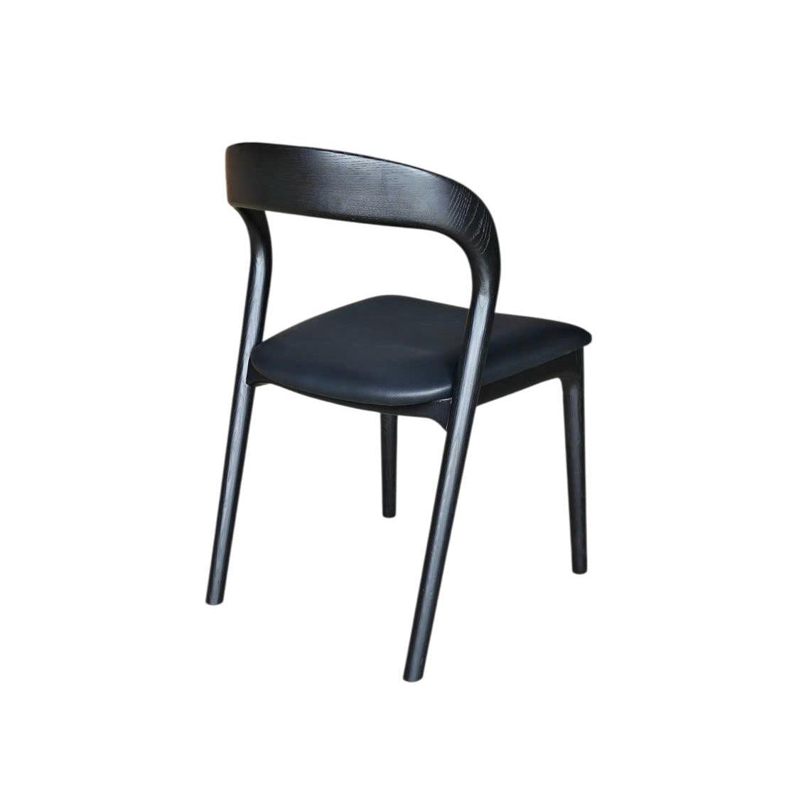 LH Home Rotondo Dining Chair - Black w/ PU Seat