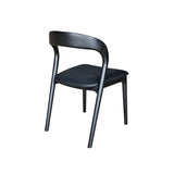LH Home Rotondo Dining Chair - Black w/ PU Seat