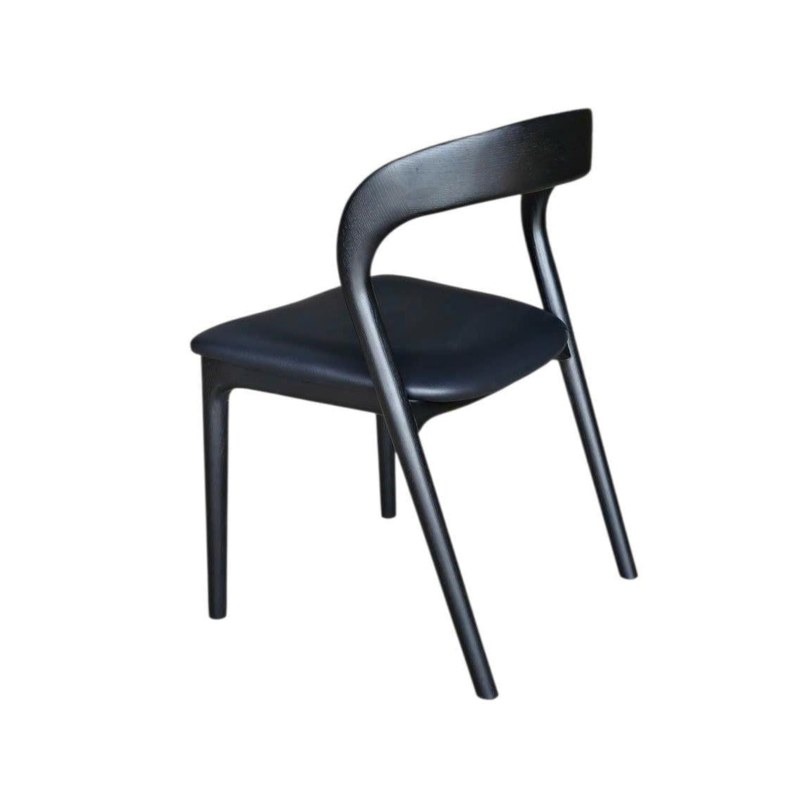 LH Home Rotondo Dining Chair - Black w/ PU Seat