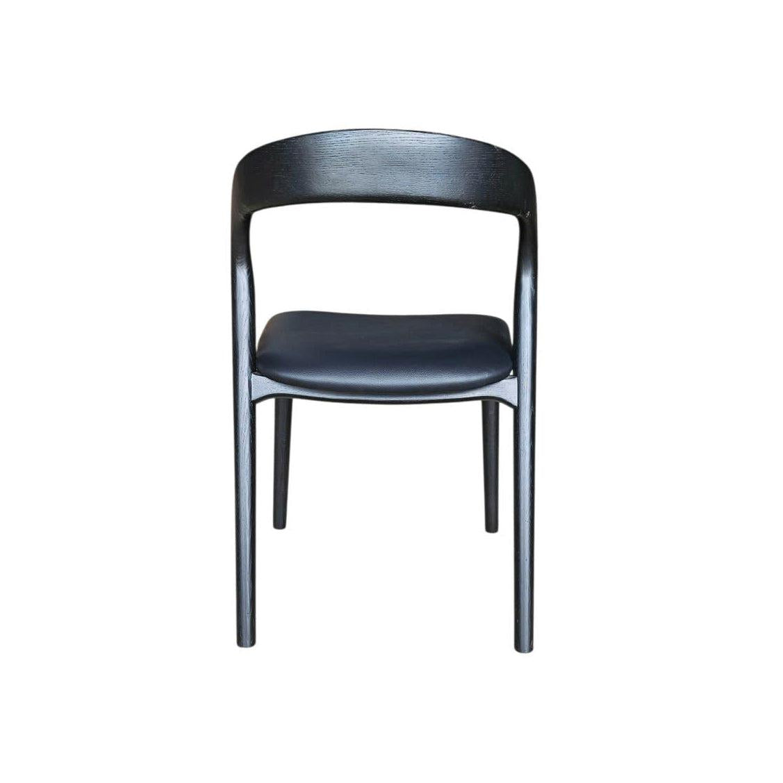 LH Home Rotondo Dining Chair - Black w/ PU Seat