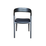 LH Home Rotondo Dining Chair - Black w/ PU Seat