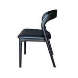 LH Home Rotondo Dining Chair - Black w/ PU Seat