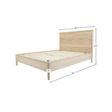 LH Home Runway King Bed - Light Oak