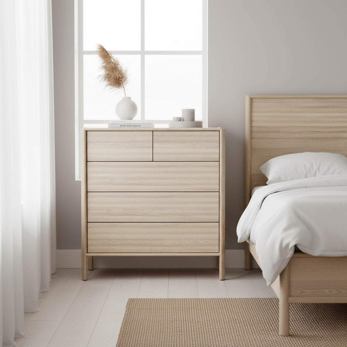 LH Home Runway 5 Drawer Chest - Light Oak