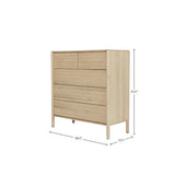 LH Home Runway 5 Drawer Chest - Light Oak