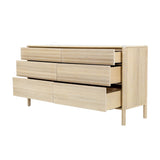 LH Home Runway 6 Drawer Dresser - Light Oak