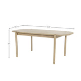 LH Home Runway Small Dining Table 62" - Light Oak