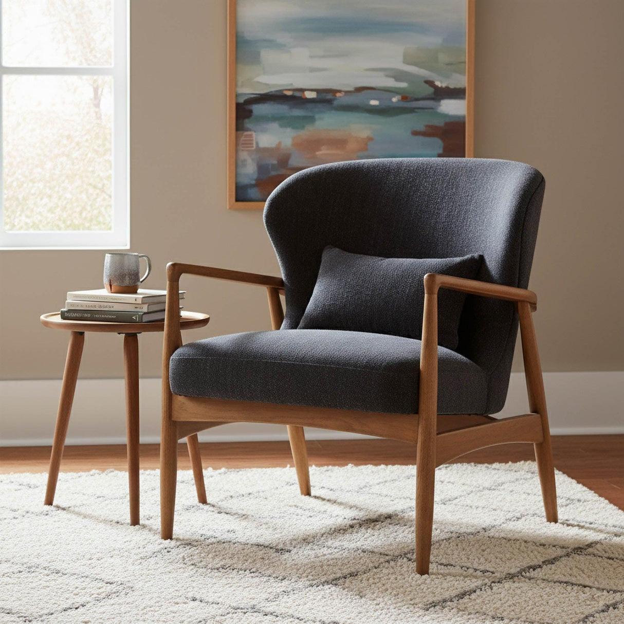 LH Home Rhodes Club Chair - Inkwell
