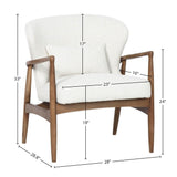 LH Home Rhodes Club Chair - Snow