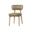 LH Home Willow Dining Chair - Sage Green Leather