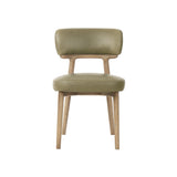 LH Home Willow Dining Chair - Sage Green Leather