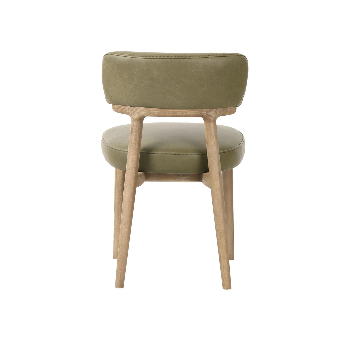 LH Home Willow Dining Chair - Sage Green Leather