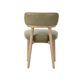 LH Home Willow Dining Chair - Sage Green Leather