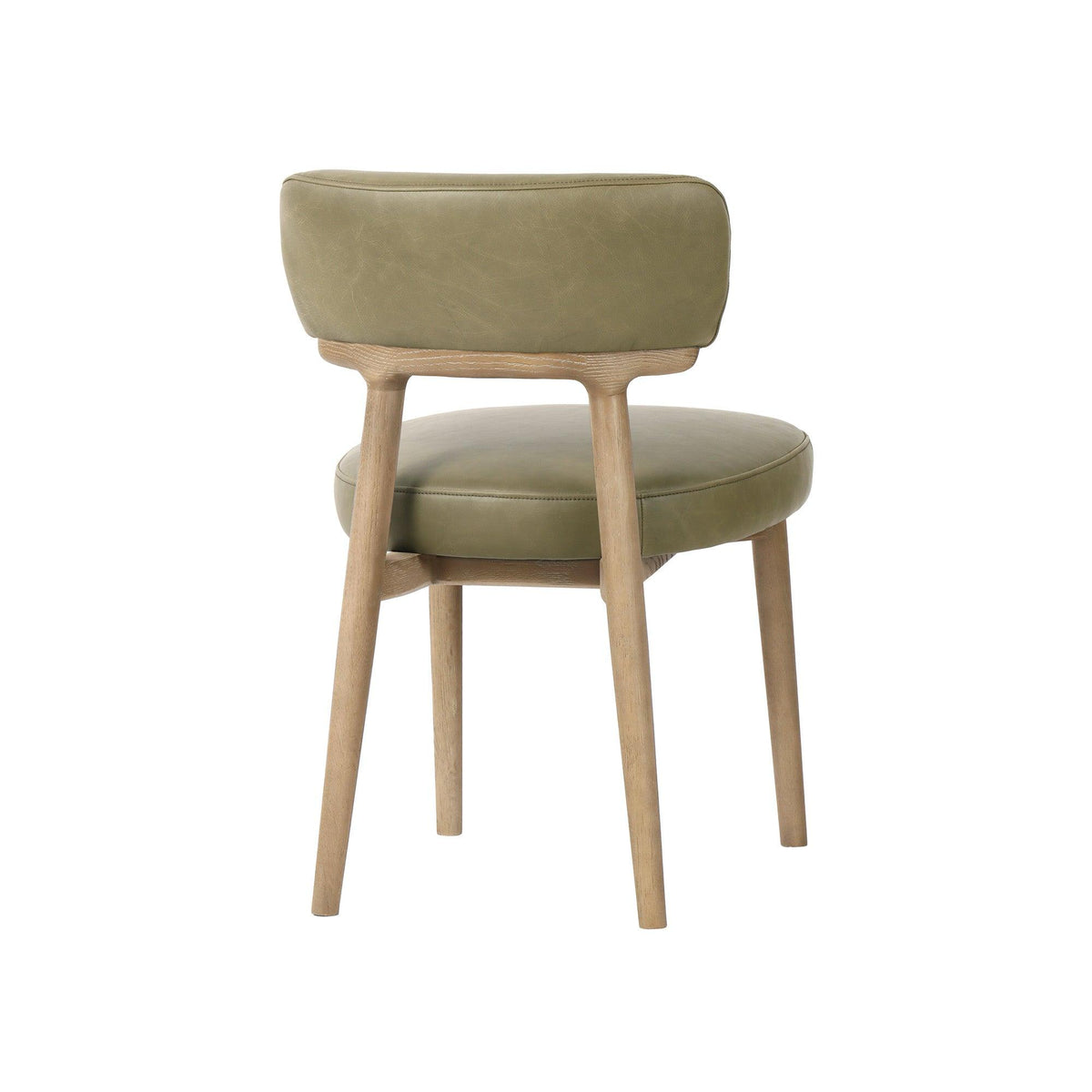 LH Home Willow Dining Chair - Sage Green Leather