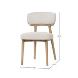 LH Home Willow Dining Chair - Porcelain Chenille