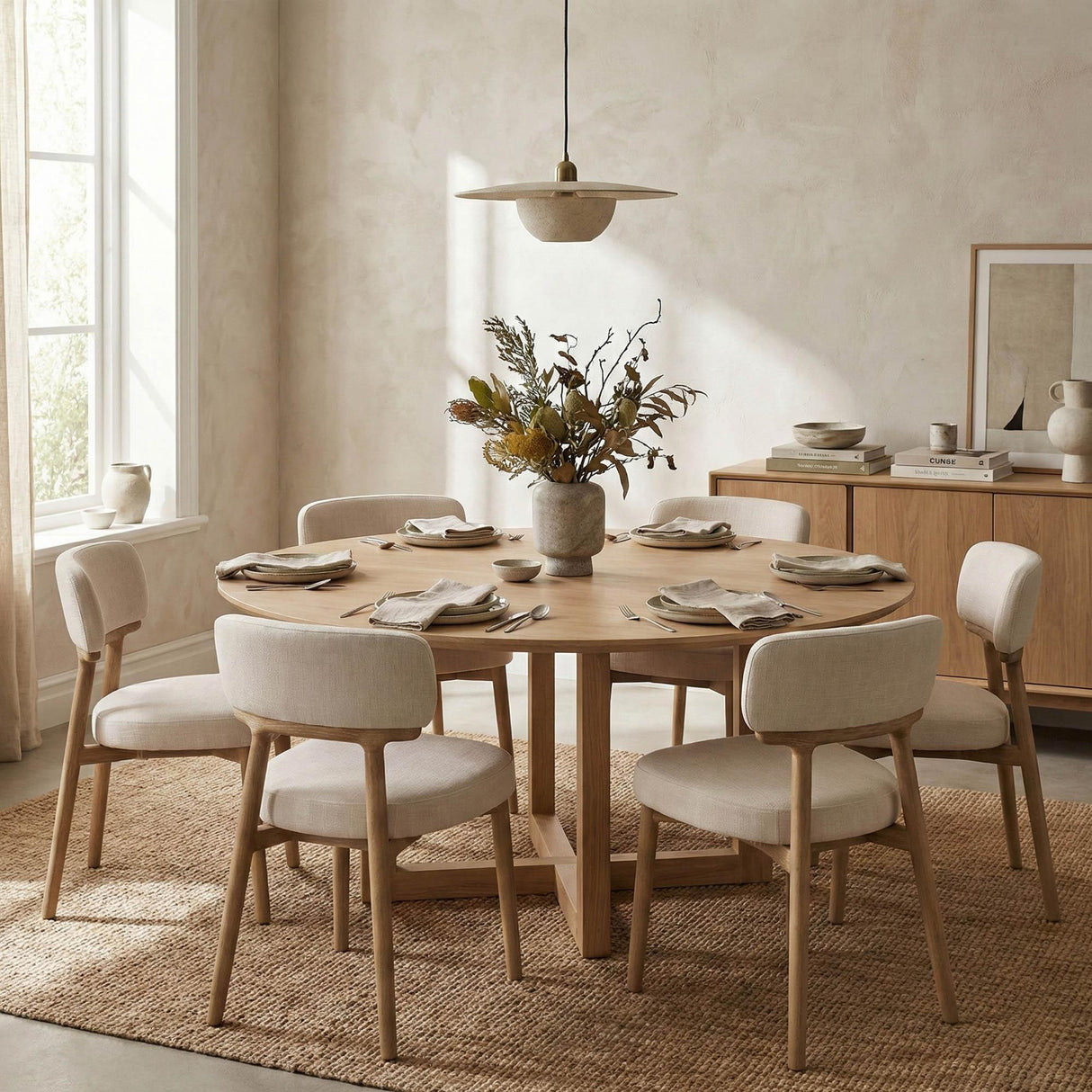 LH Home Willow Dining Chair - Porcelain Chenille