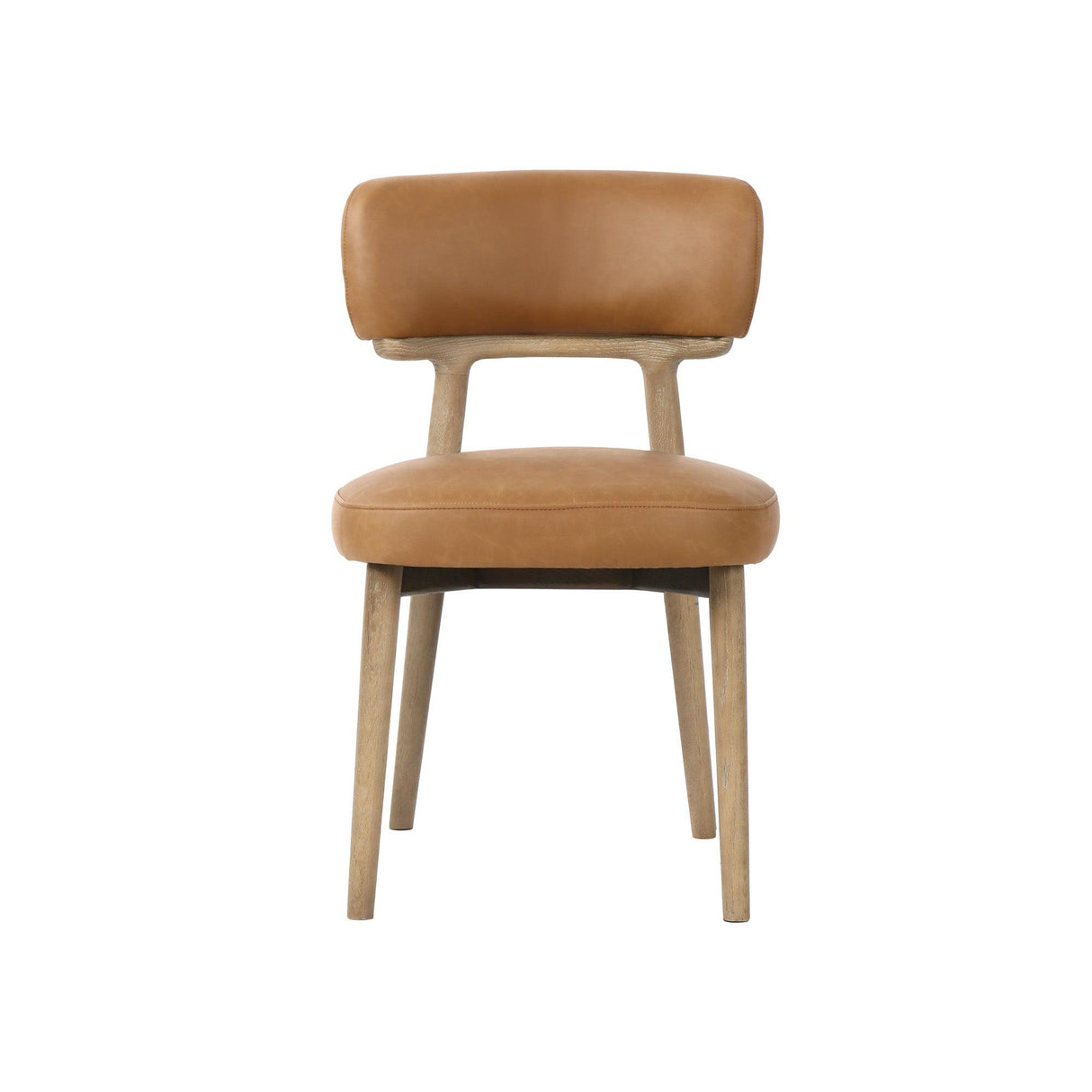 LH Home Willow Dining Chair - Tawny Leather