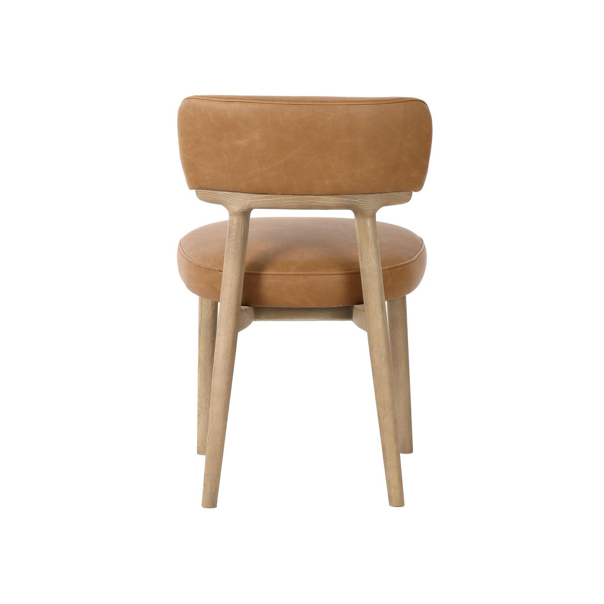 LH Home Willow Dining Chair - Tawny Leather