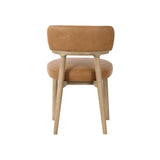 LH Home Willow Dining Chair - Tawny Leather