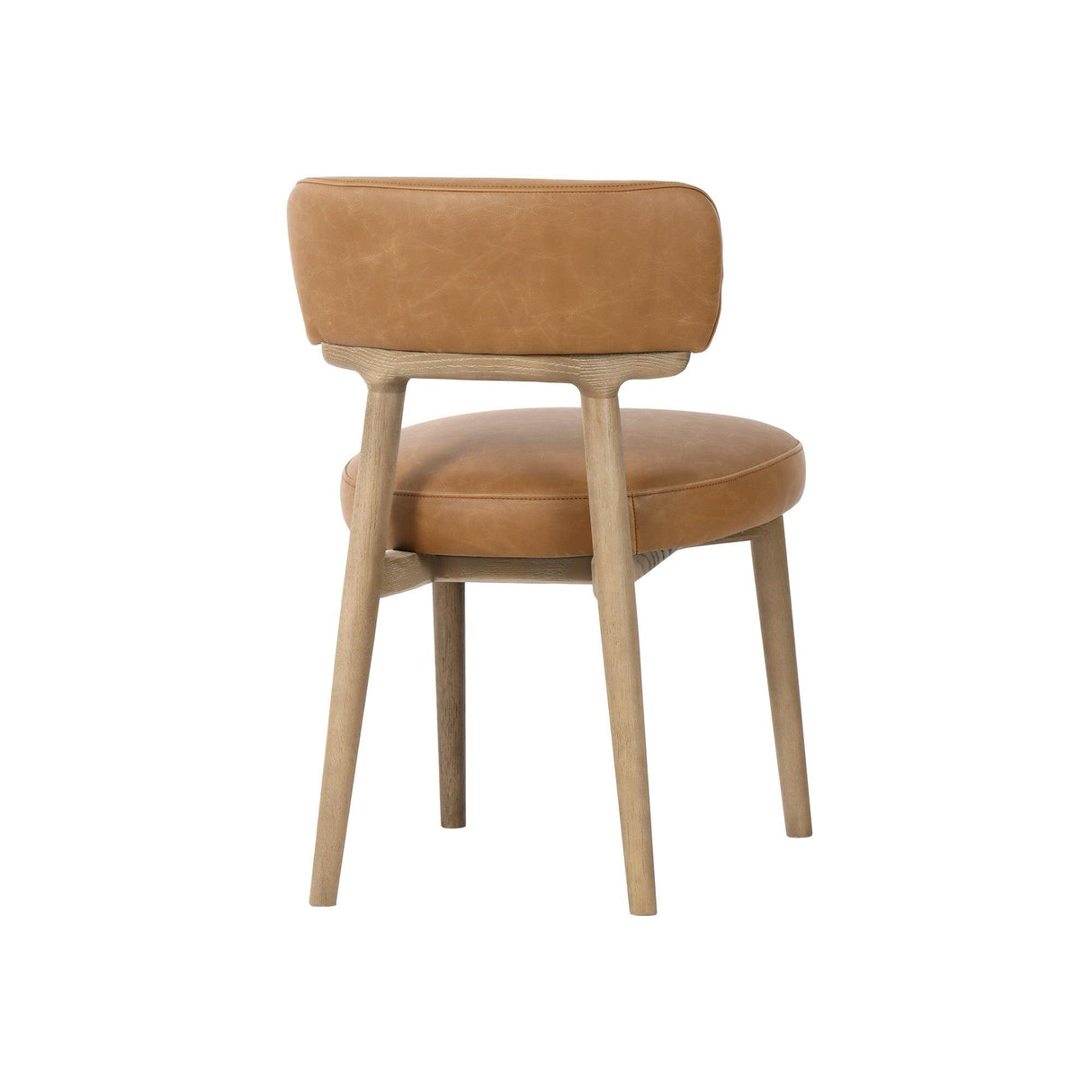 LH Home Willow Dining Chair - Tawny Leather